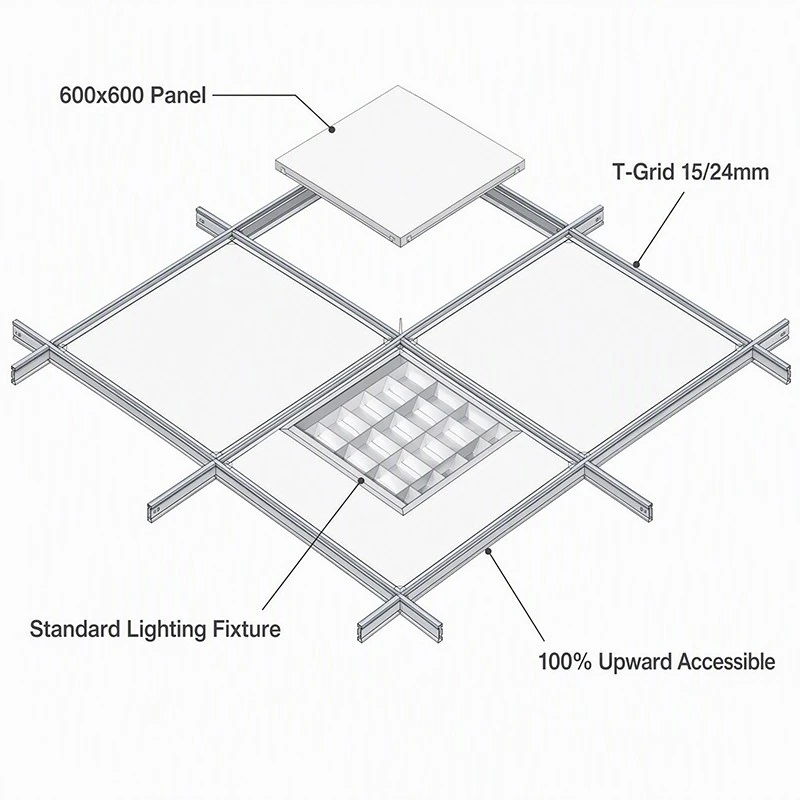 Aluminum Square Ceiling Panel 600x600 best